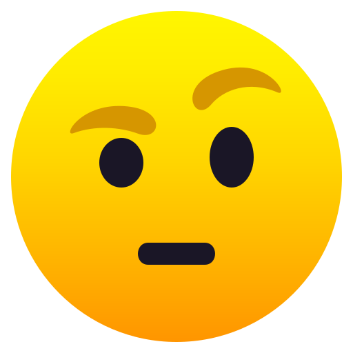 Face With One Eyebrow Raised on JoyPixels