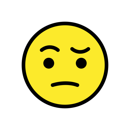 Face With One Eyebrow Raised on OpenMoji