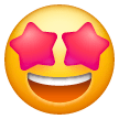 Grinning Face With Star Eyes on Samsung