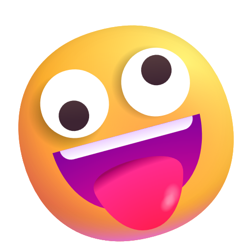 Grinning Face With One Large And One Small Eye on Microsoft 3D