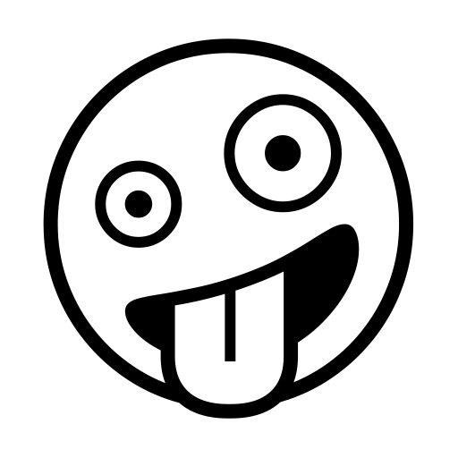 Grinning Face With One Large And One Small Eye on Noto Emoji