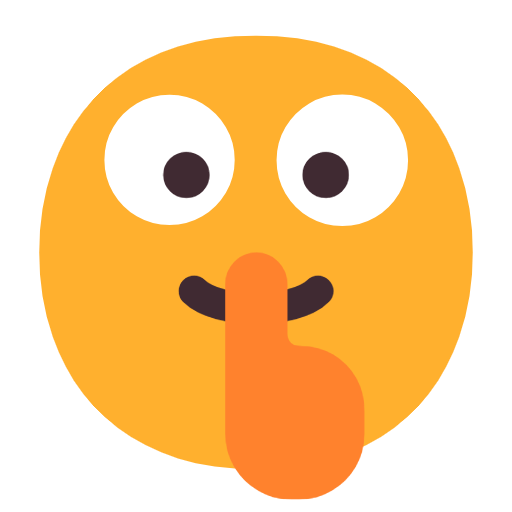 Face With Finger Covering Closed Lips on Microsoft Fluent