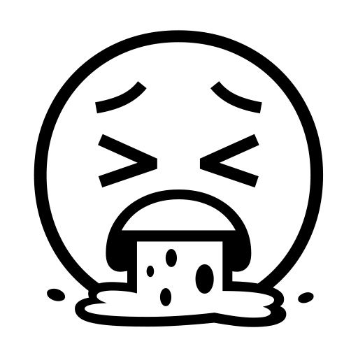 Face With Open Mouth Vomiting on Noto Emoji