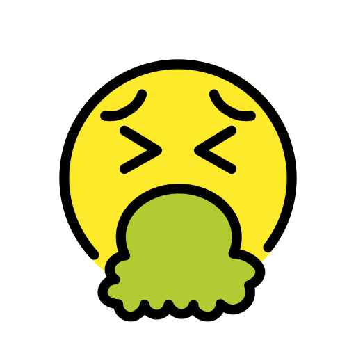 Face With Open Mouth Vomiting on OpenMoji
