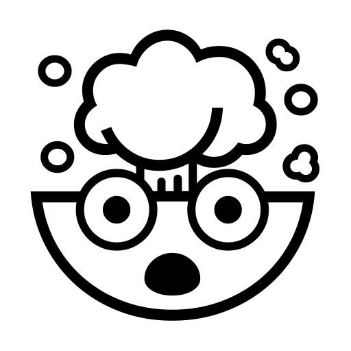Shocked Face With Exploding Head on Noto Emoji