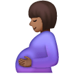 Pregnant Woman: Medium-Dark Skin Tone on Samsung