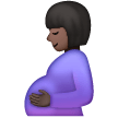 Pregnant Woman: Dark Skin Tone on Samsung