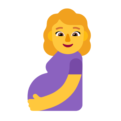Pregnant Woman on Microsoft Fluent