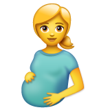 Pregnant Woman on WhatsApp