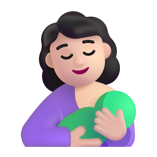 Breast-feeding: Light Skin Tone on Microsoft 3D