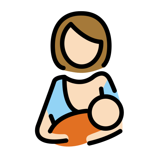 Breast-feeding: Light Skin Tone on OpenMoji