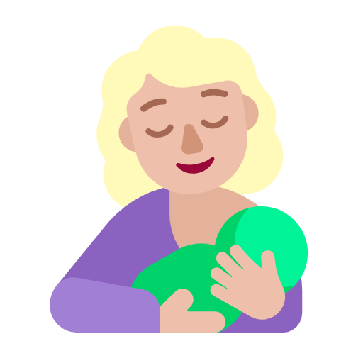 Breast-feeding: Medium-Light Skin Tone on Microsoft Fluent