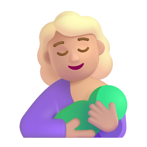 Breast-feeding: Medium-Light Skin Tone on Microsoft 3D