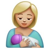 Breast-feeding: Medium-Light Skin Tone on WhatsApp