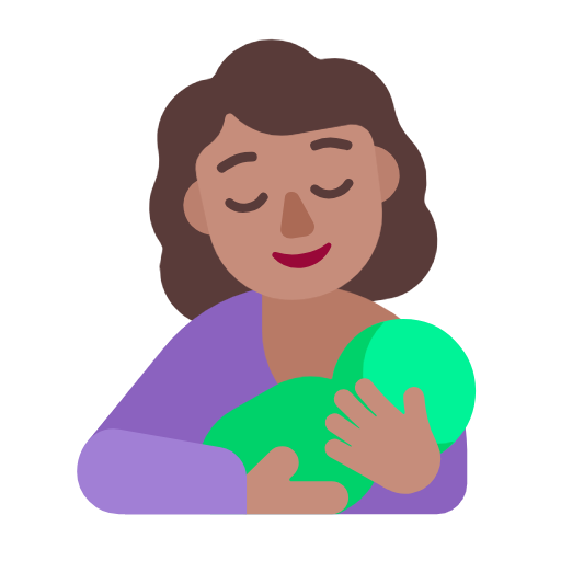 Breast-feeding: Medium Skin Tone on Microsoft Fluent