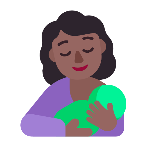 Breast-feeding: Medium-Dark Skin Tone on Microsoft Fluent