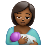 Breast-feeding: Medium-Dark Skin Tone on WhatsApp