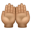 Palms Up Together: Medium Skin Tone on Samsung