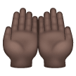 Palms Up Together: Dark Skin Tone on Samsung