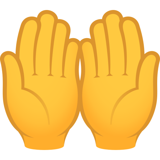 Palms Up Together on JoyPixels