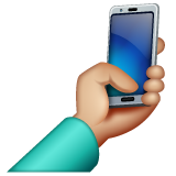 Selfie: Medium-Light Skin Tone on WhatsApp