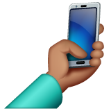 Selfie: Medium Skin Tone on WhatsApp