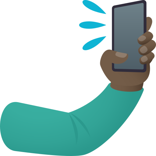 Selfie: Dark Skin Tone on JoyPixels
