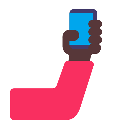 Selfie: Dark Skin Tone on Microsoft Fluent
