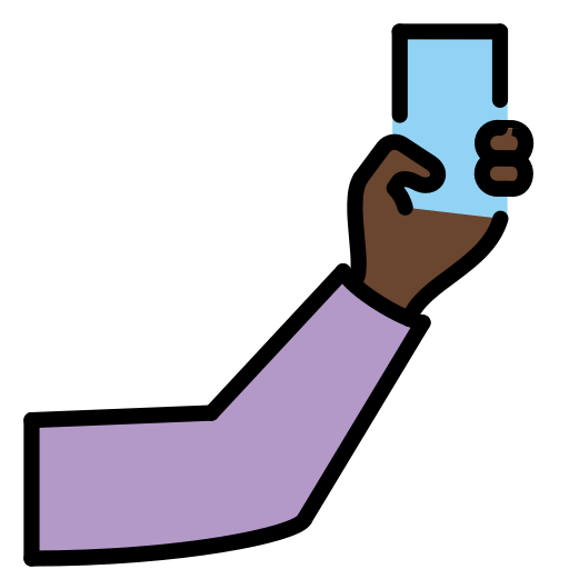 Selfie: Dark Skin Tone on OpenMoji