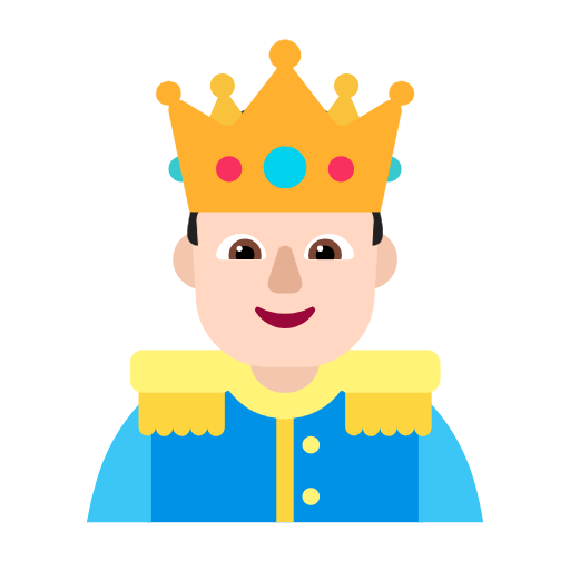 Prince: Light Skin Tone on Microsoft Fluent