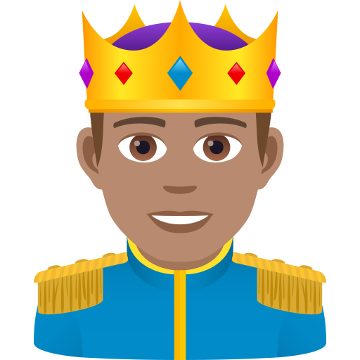 Prince: Medium Skin Tone on JoyPixels