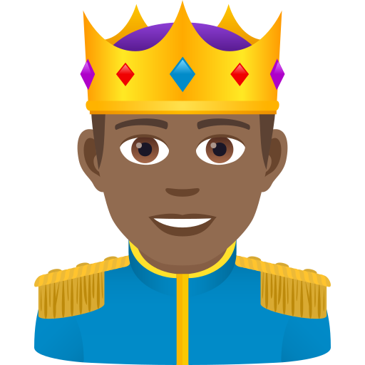 Prince: Medium-Dark Skin Tone on JoyPixels