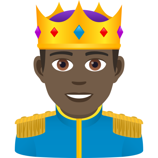 Prince: Dark Skin Tone on JoyPixels