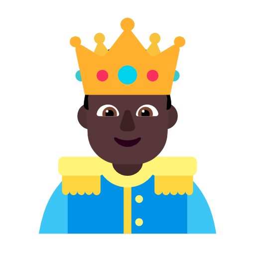 Prince: Dark Skin Tone on Microsoft Fluent