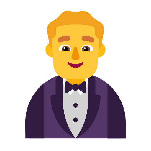 Man In Tuxedo on Microsoft Fluent