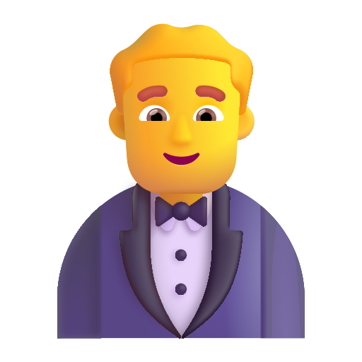 Man In Tuxedo on Microsoft 3D