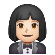 Woman In Tuxedo: Light Skin Tone on Samsung