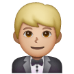Man In Tuxedo: Medium-Light Skin Tone on Samsung