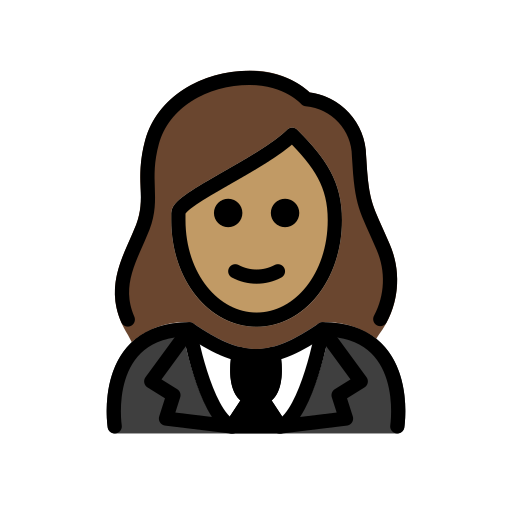 Woman In Tuxedo: Medium Skin Tone on OpenMoji