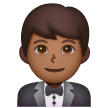 Man In Tuxedo: Medium-Dark Skin Tone on Samsung
