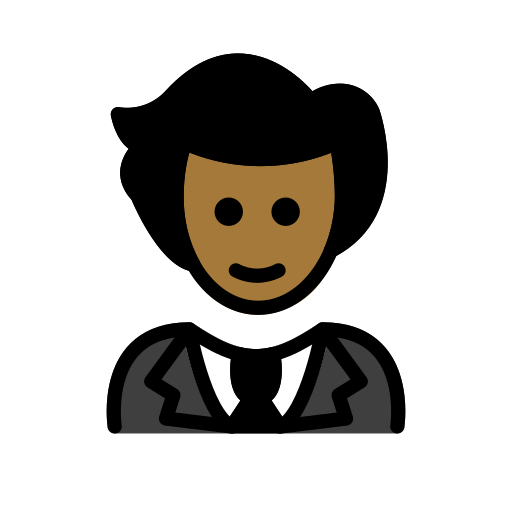 Man In Tuxedo: Medium-Dark Skin Tone on OpenMoji