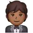 Man In Tuxedo: Medium-Dark Skin Tone on Samsung