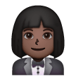 Woman In Tuxedo: Dark Skin Tone on Samsung