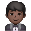 Man In Tuxedo: Dark Skin Tone on Samsung