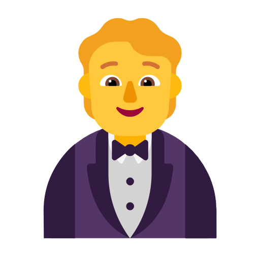 Man In Tuxedo on Microsoft Fluent