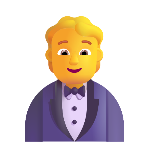 Man In Tuxedo on Microsoft 3D