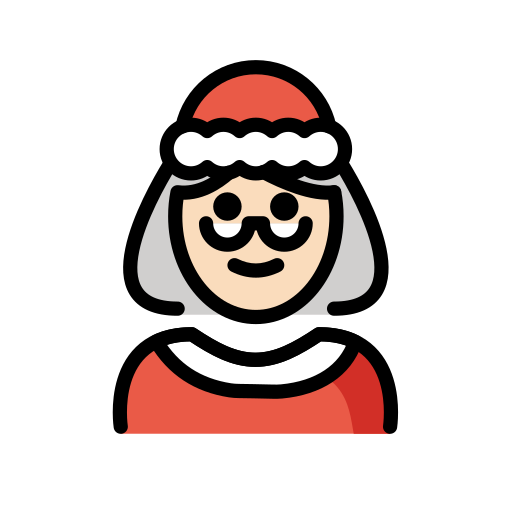 Mother Christmas: Light Skin Tone on OpenMoji