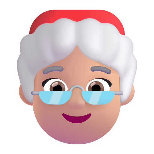 Mother Christmas: Medium-Light Skin Tone on Microsoft 3D