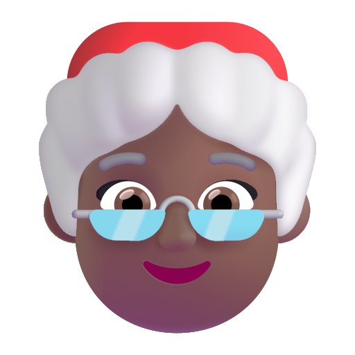 Mother Christmas: Medium-Dark Skin Tone on Microsoft 3D