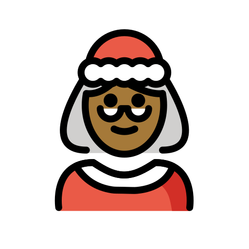 Mother Christmas: Medium-Dark Skin Tone on OpenMoji